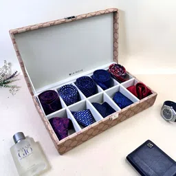La Trove Gold-Toned Reusable 10 Slots Multi-Utility Organisers-22