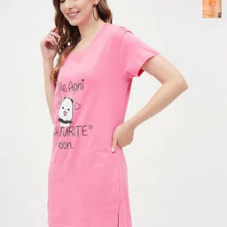 Christy World Women 2 Printed Extended Sleeves T-shirt-image-27