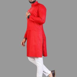 ANUJ FASHION Men Striped A-Line Kurtas-picture-0