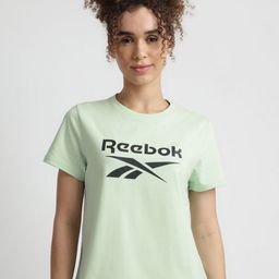 Reebok Women Graphic Printed Short Sleeves Cotton Casual T-shirt-image-80