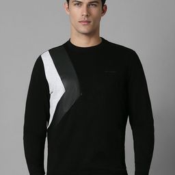 Louis Philippe Jeans Men Solid Pure Cotton Sweatshirt-picture-0