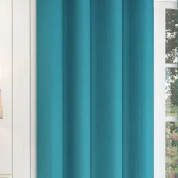 Yellow Weaves Blue Room Darkening Window Curtain-image-15