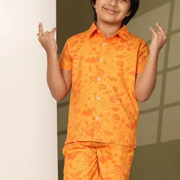 Enciger Printed Short Sleeves Shirt & Shorts Clothing Set-image-72