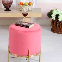 Shadowkart Pink Pouffes Round Ottomans-image-43