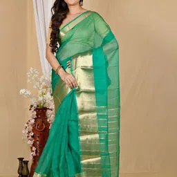DipDiya Zari Taant Saree-image-48