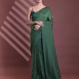 Charukriti Sequinned Pure Cotton Saree-picture-4