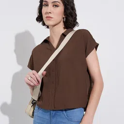 SF JEANS by Pantaloons Extended Sleeves Boxy Top-image-86