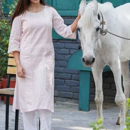 zuri Women Embroidered Regular Thread Work Pure Cotton Kurta with Trousers & With Dupatta-picture-40