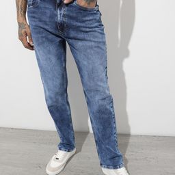 The Roadster Life Co. Men Regular Fit Heavy Fade Stretchable Jeans-picture-43