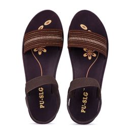 PENNEN Women Textured Open Toe Flats-image-99