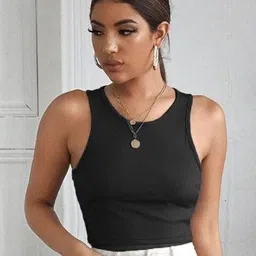 BAESD Women Round Neck Crop Tank Top-image-19