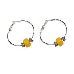 Gurjari Jewellers Hoop Earing with Acralic and Brass Hoop Earring-image-23