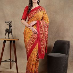 BALOOBI Ethnic Motifs Printed Saree-image-16