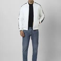 Van Heusen Flex Men Geometric Colourblocked Open Front Jacket image 2