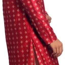 House of Aqss Men Floral Printed Regular Kurta with Pyjamas image 3