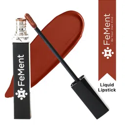 FeMent Clean Matte Long Lasting Liquid Lipstick - 6.5 ml - Drip-19