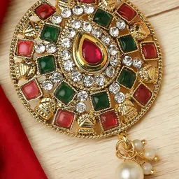 Anouk Artificial Stones and Beads Studded Bun Pin Head Jewellery-picture-32