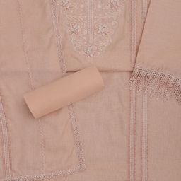 Soch Floral Embroidered Beads & Stones Linen Unstitched Dress Material-image-9