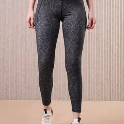 Technosport Women Printed Slim Fit Sports Tights With Elasto Plus-image-47