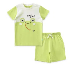 JusCubs Boys Printed T-shirt with Shorts-image-5