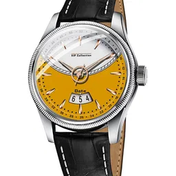 DOUBLERUN Men Dial & Leather Bracelet Style Straps Analogue Multi Function Watch H05N9026-3