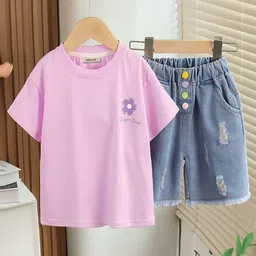 INCLUD Boys Printed Short Sleeves T-shirt With Shorts-image-67