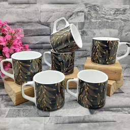 laghima jadon Multicoloured Printed Ceramic Glossy Mugs Set of Cups and Mugs-39