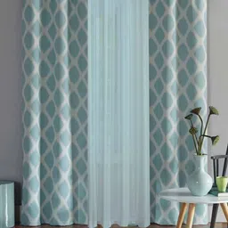 Dekor World Multicoloured Set of 3 Window Curtain-17