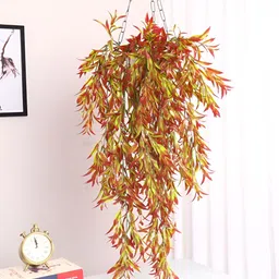 ARICK DECOR Red 1 Pieces Hanging Artificial Plant-image-25