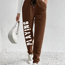 TABADTODWomen Typography Printed Relaxed Mid-Rise Jogger-image-75