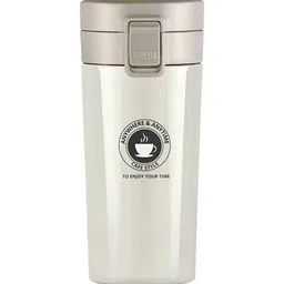 Frabble8 White Printed Vaccum Insulated 300 ml Thermo Coffee Mug-image-109