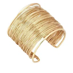 DENICRAAS Gold-Plated Layered Cuff Bracelet-picture-23