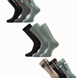 Aeropostale Men Pack Of 9 Printed Calf-Length Socks-45
