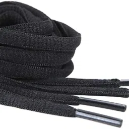 ELECSA Black Half Oval Shoelace For shoes Shoe Lace-image-51