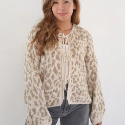 StyleCast Women Speckled Printed V-Neck Cardigan-picture-39