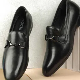 Mochi Men Leather Formal Loafers Shoes-image-54
