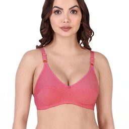 Samvar Red Cotton Non-Wired Non Padded Minimizer Bra-picture-10