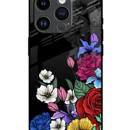 QRIOH Floral Printed iPhone 14 Pro Back Case Mobile Accessories-picture-38