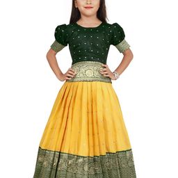 FELIZ THE DESIGNER STUDIO Girls Ready to Wear Lehenga &-image-3