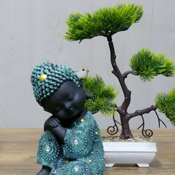 Aura Green Buddha Idol Showpiece-image-75