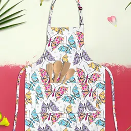 ArtzFolio White & Black Printed Cotton Aprons-image-84