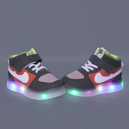 NEW STEPS Unisex Kids PU Sneakers-image-58