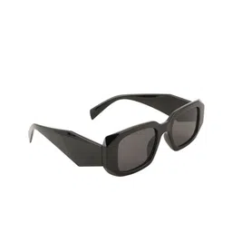 BAYBERRY Unisex Black Lens & Black Rectangle Sunglasses with-picture-39