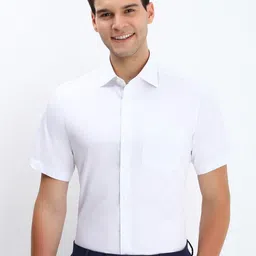 Allen Solly Sport Men Spread Collar Solid Pure Cotton Formal Shirt-picture-20
