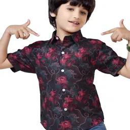 BAESD Boys Standard Floral Opaque Printed Casual Shirt-image-59
