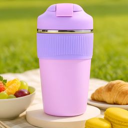 Myntra Elegant Homes Purple Stainless Steel Coffee Tumbler- 480 ml-image-96