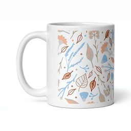 Mr UVD White & Brown Printed Ceramic Glossy Mugs Set of Cups and Mugs-image-40