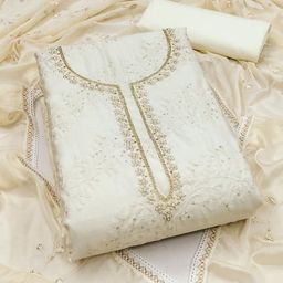 NEGRONI Embroidered Viscose Rayon Unstitched Dress Material-image-81