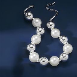 KARISHMA KREATIONS Silver-Plated Necklace-40