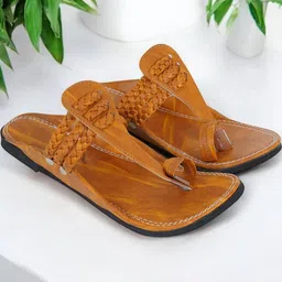 DFR Men Tan Synthetic Comfort Sandals-picture-26